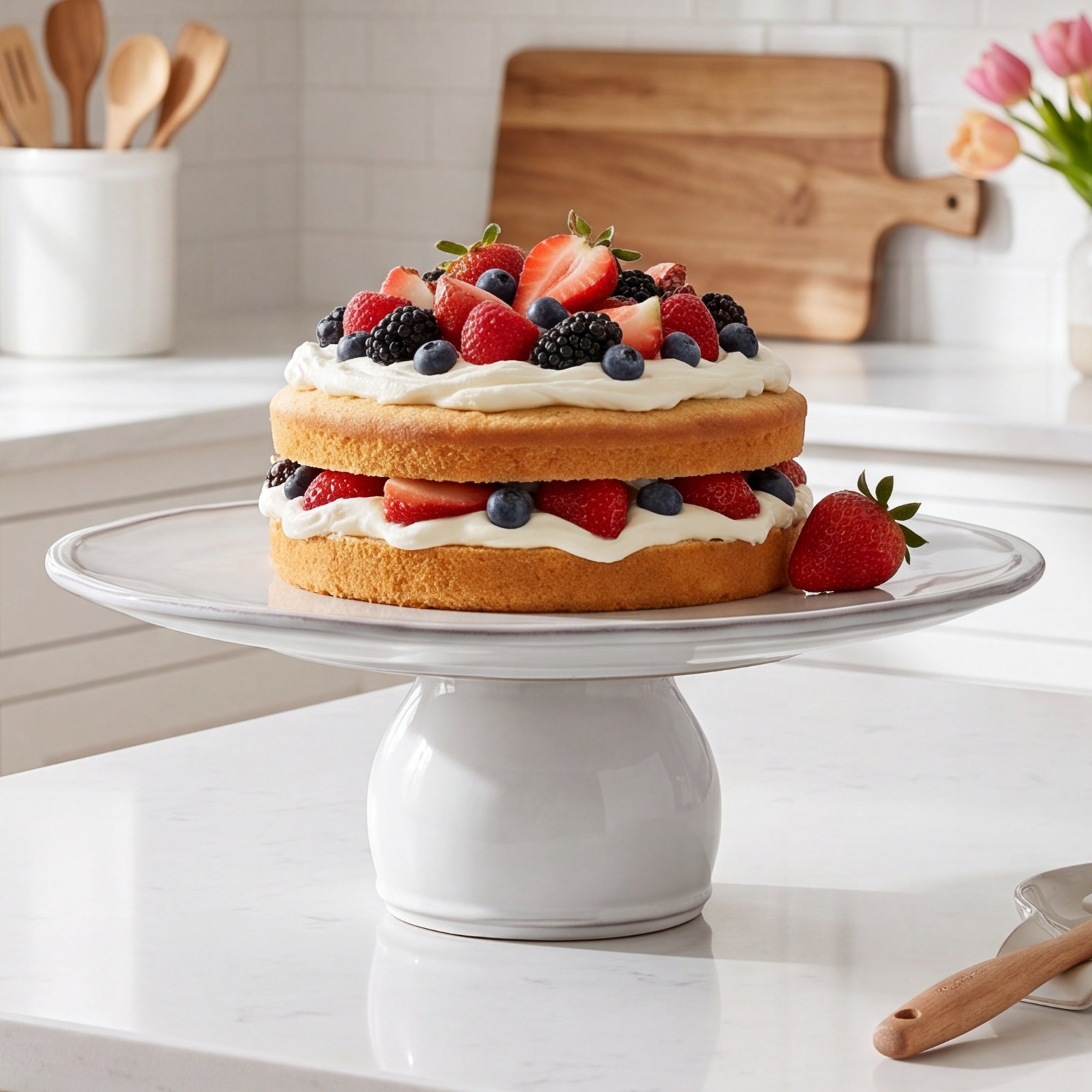Fontana Stoneware Cake Stand