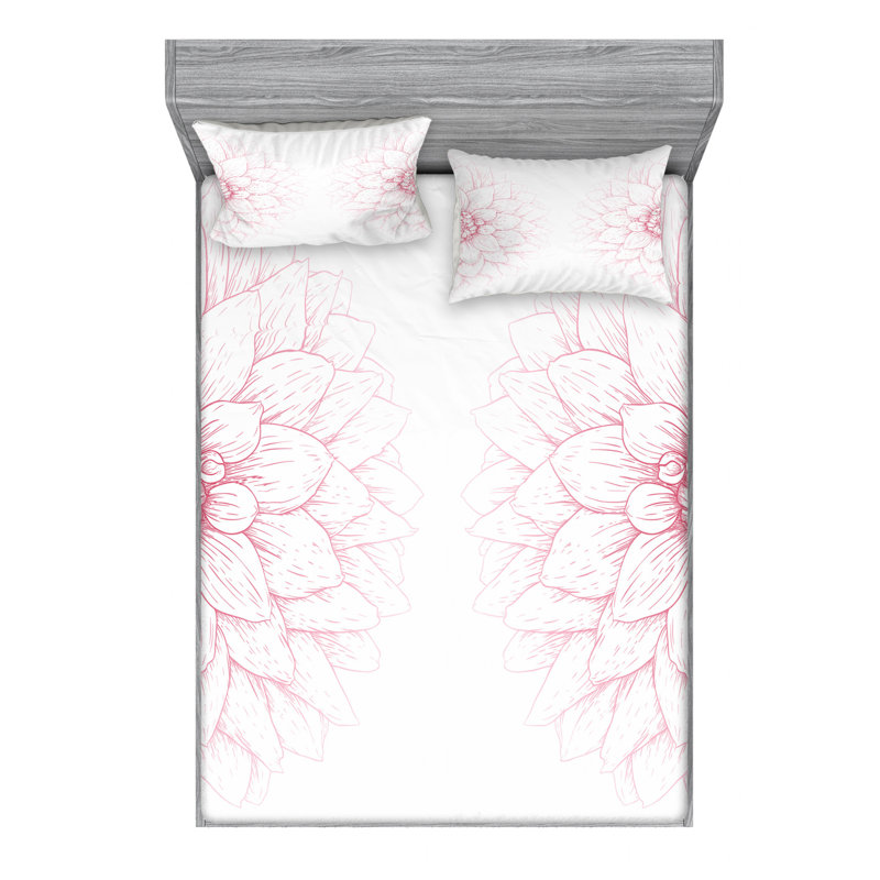 Microfiber Sheet Set, Full Sheet Set with Fitted Sheet