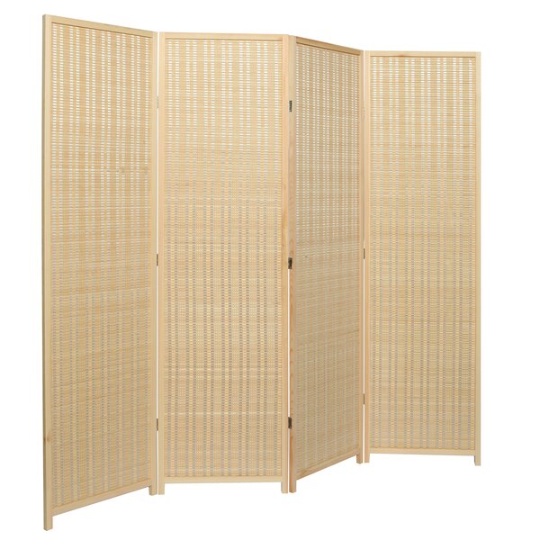 MyGift 79'' W x 70.75'' H 4 - Panel Folding Room Divider & Reviews ...