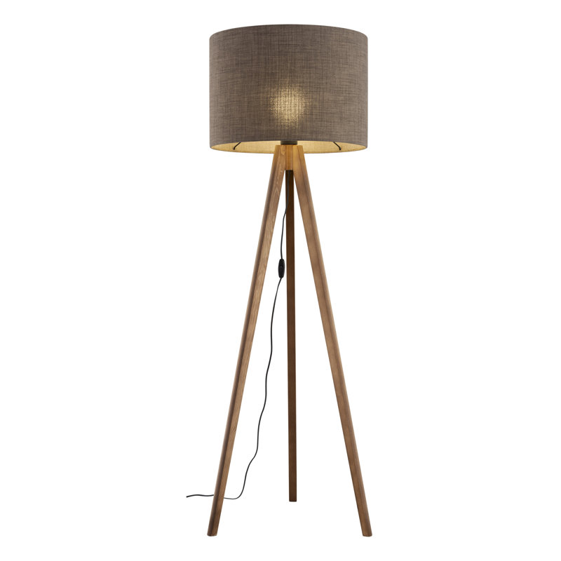 Lampe sur pied Tationna, Brun