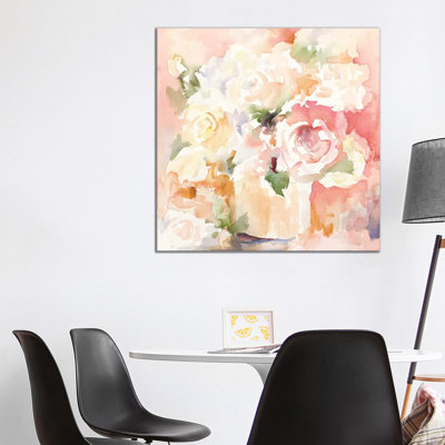 Cascading Blooms I 1 Piece Wrapped Canvas Wall Art