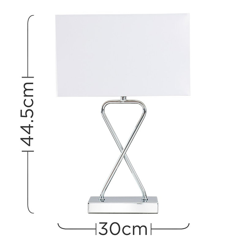 Amee Metal Table Lamp, No Bulb