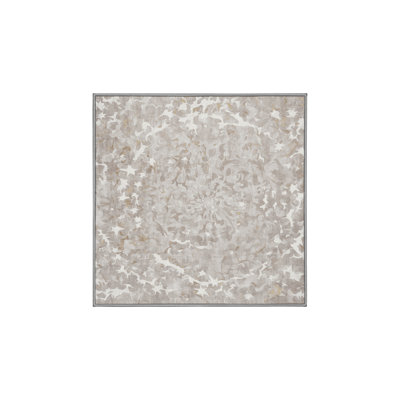 Tapis gris soyeux et moelleux