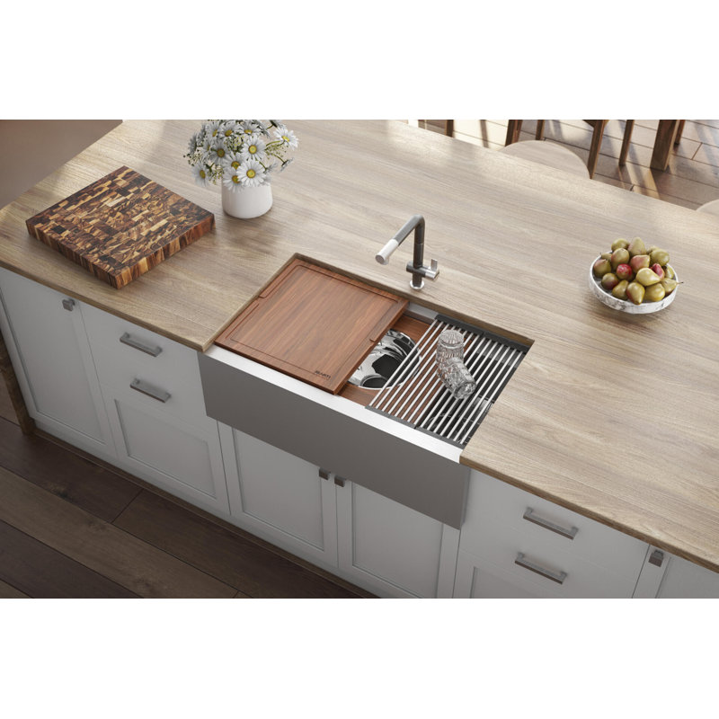 33.5" L x 20" W Farmhouse Kitchen Sink
