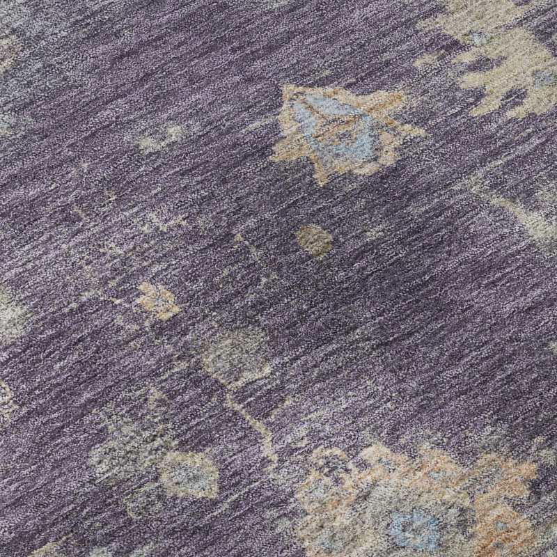 Tapis lavable à la machine de qualité supérieure Mayfield AMF2302, Prune, 10 pi x 14 pi