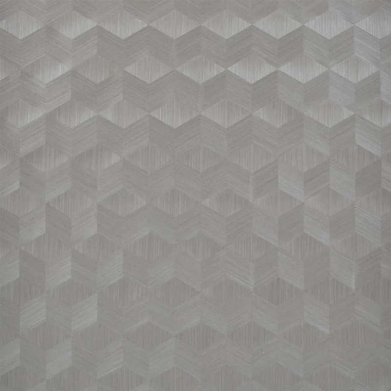 Chevron Inlay Wallpaper, Birch