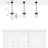 Levona 1 - Light 5.9" Kitchen Island Pendant with Clear Hammered Glass Shade-2008745535