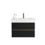 Meuble-lavabo mural flottant avec lavabo en quartz