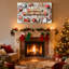 Ornements et décorations de Noël festif de Noël, ensemble de 3 impressions murales sur toile-881676006
