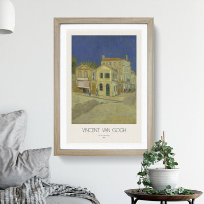 The Yellow House with Border by Vincent Van Gogh - Picture Frame Painting