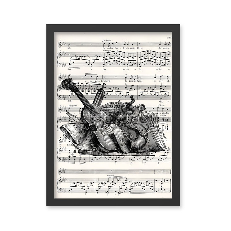 Elegant Decorative Framed Painting, 13.8 x 17.7 Inches | 100% MDF (Thickness: 0.8 Inches) & Sturdy Plastic Frame | Perfect Wall Art for Living Room, Bedroom, & Office Decor, Modern Aesthetic, Easy to Hang