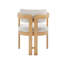 Chaise d'appoint rembourrée en bois avec accoudoirs-114201773