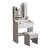 White Vanity Desk Set With Chair & Hair Dryer Holder - 3 Color Dimmable Led Mirror, 3 Drawers