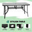 Ensemble repas d'extérieur avec parasol réglable et table Wipe-Clean