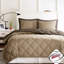Édredon double / grand - réversible, 2 taies décoratives avec fermeture à glissière à bride, chaud, rembourrage lavable à la machine, doux, fermeture-117581399