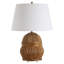 Lampe de table en rotin miel Cieren