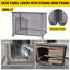 Niche pour chien en bois gris Deema-87783074