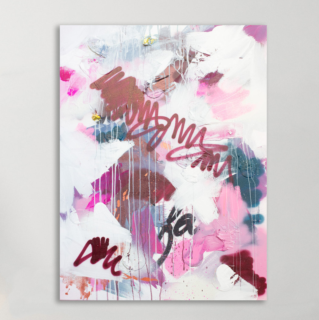 East Urban Home Pink Combustion by Kent Youngstrom - Wrapped Canvas ...