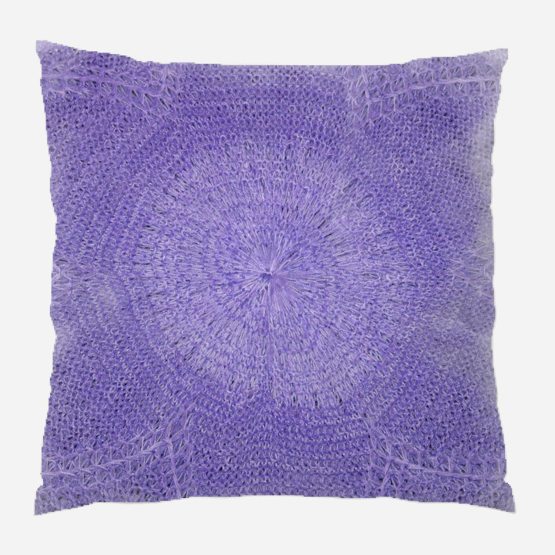 Coussin décoratif à motif, Mauve