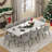 Homeira  62.9" to 94.4" Extendable Dining Tables for 6 to 10 -   Rectangle  Sintered stone Dining Table-1425236615
