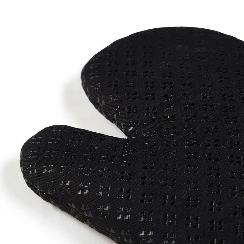 KitchenAid Asteroid Solid Textured Oven Mitt, Black