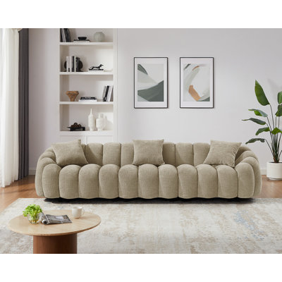 Upholstered Standard Sofa with Flared Arms