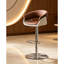 Tabouret de bar rotatif réglable moderne avec base en métal 1 pièce-1291244179