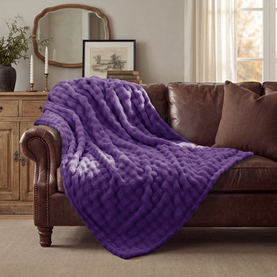 Bedsure 3D Bubble Blanket – GentleSoft Queen Blanket for Bed, Sofa & Room Decor – Luxury Soft Cozy Gift for All Seasons