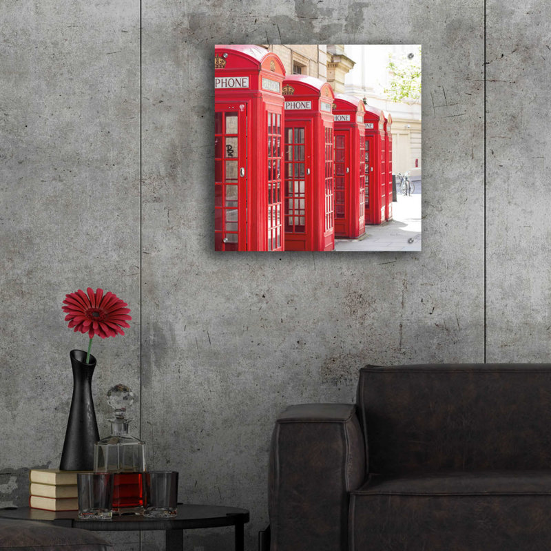 «Covent Garden Téléphone Boxes» par Keri Bevan, H 24 po x l 24 po x P 0,2 po