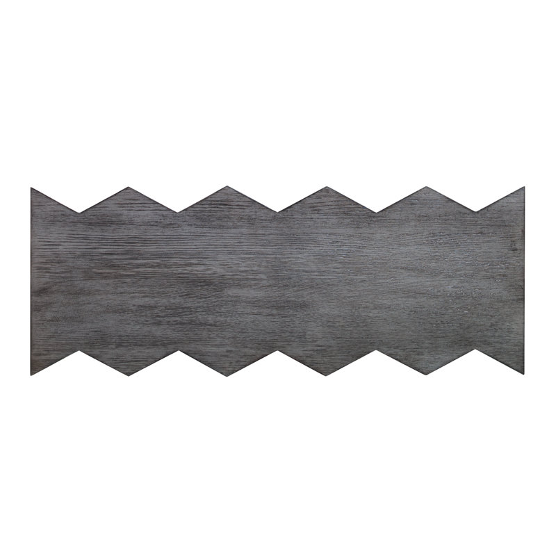 Accordion 40'' W Solid Wood Console Table, Steel