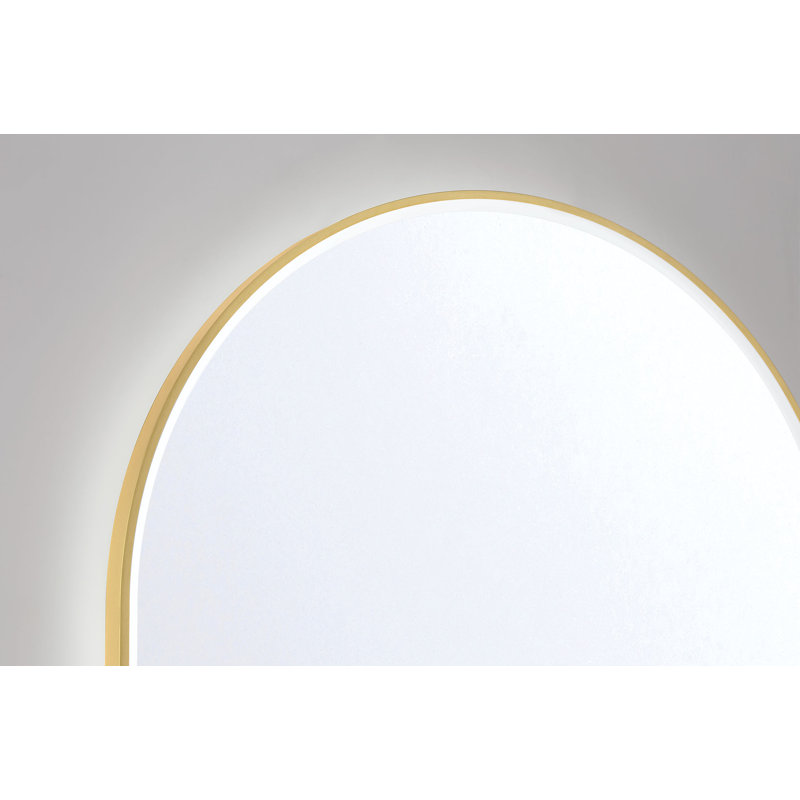 Linden Mirror -, Shelf, Gold, 36" x 24"