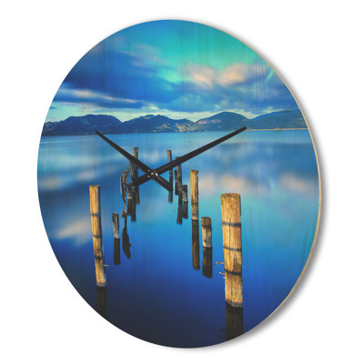 Horloge murale moderne en bois