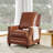 Andrena Genuine Leather Recliner with Nailhead Trim-1743651071