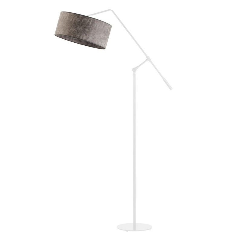 Hanskarl 170cm Reading Floor Lamp, Grey Melange, White