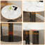 Whitnash Round Marble Top Metal Base Dining Table-64435000-64435001