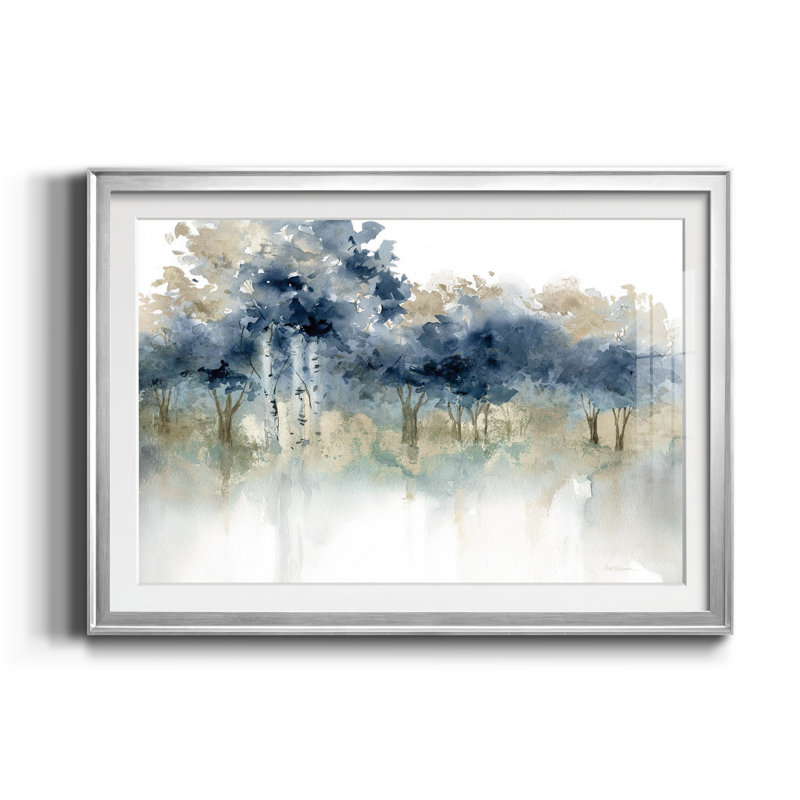 Waters Edge I - Cadre photo, reproduction d'art sur papier, Argent, H 26,5 po x l 36,5 po x P 1,5 po