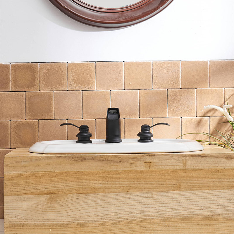 Widespread 2-handle Bathroom Faucet, Matte Black