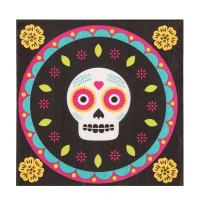 Ensemble de 20 serviettes de table en papier multicolores de 6,5 po Transpac