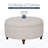 Gotelind Natural Round Storage Ottoman