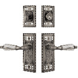 Nostalgic Warehouse Craftsman Entry Set with Parlour Crystal Lever