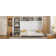 Grand lit escamotable mural avec armoires, grand