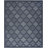 Adianey Red Barrel Studio Easy Care Trellis Navy Blue Indoor/Outdoor Area Rug-513935117