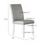 Chaise de salle à manger 25 po x 17,7 po x 37,8 po (ensemble de 2)