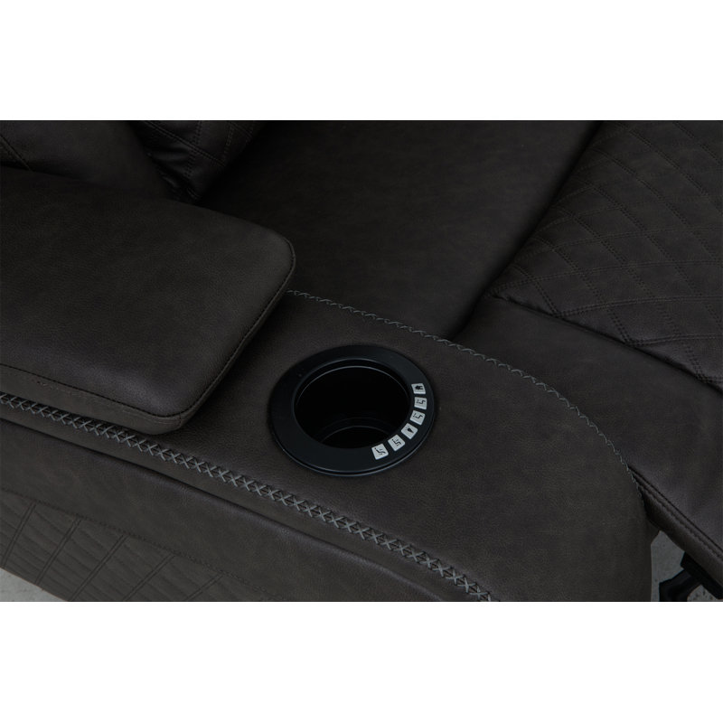 Fauteuil inclinable électrique en microfibre Wendell
