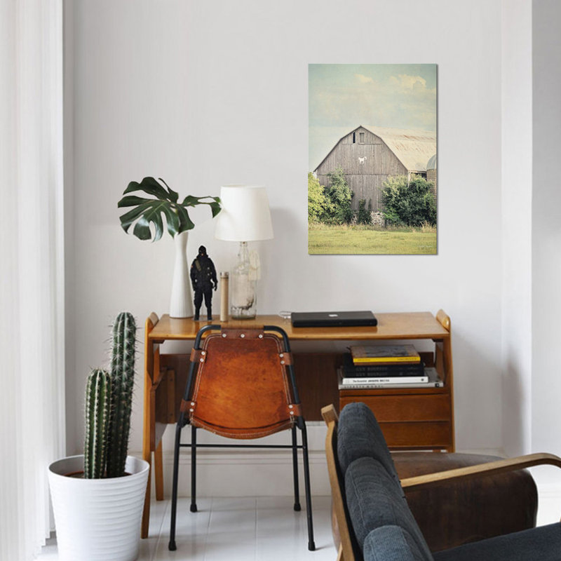 « late summer barn ii », reproduction de photo sur toile tendue, H 40 po x l 26 po x P 1,5 po, Toile tendue, Pas de tapis