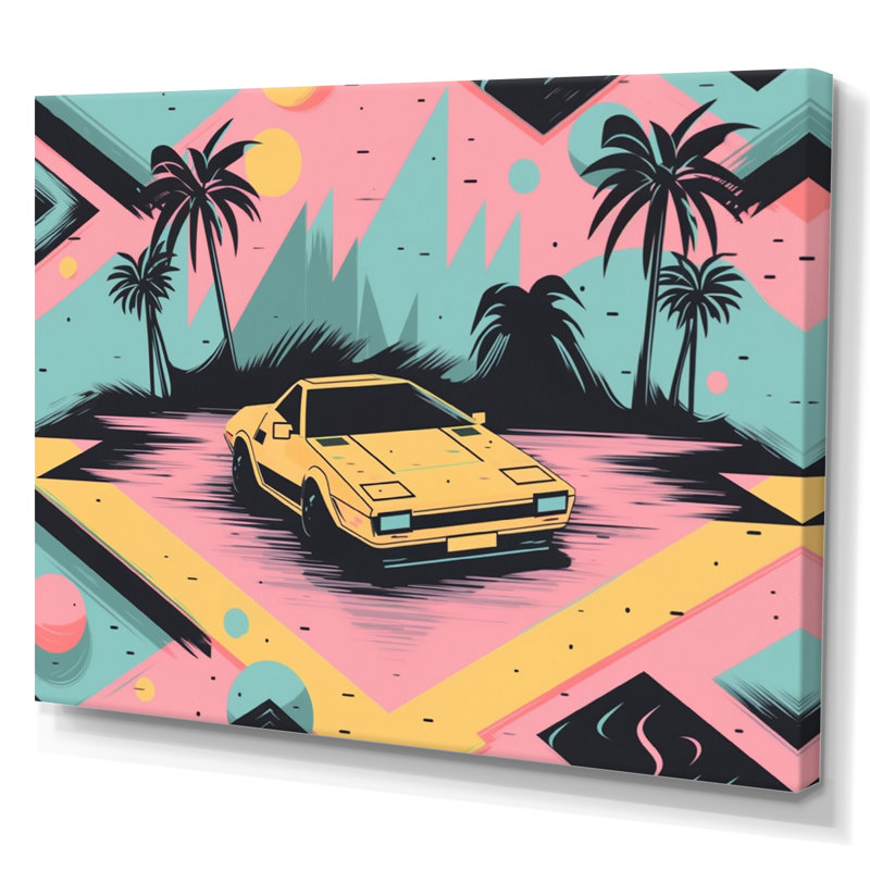 80S Groovy Cars VI 80's Groovy Cars VI sur impression sur toile, H 12 po x l 20 po x P 1 po