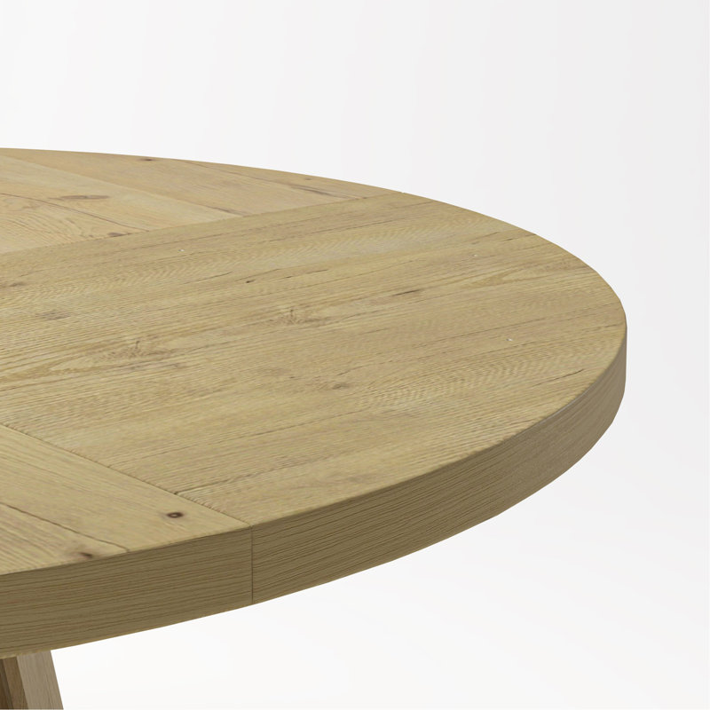 Round Dining Table for 4-6 Person, Natural