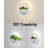 Modern Round LED Wall Sconce White Moon Shaped 9W 4000K
