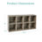 Bookshelf, 11in Display Storage System, Organizer w/ Removable Back Panels-505169663-502108923