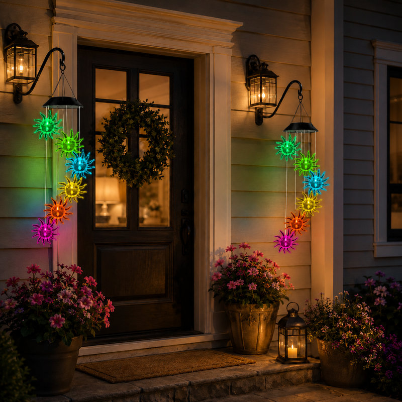 Décorations de jardin à changement de couleur 25 po
